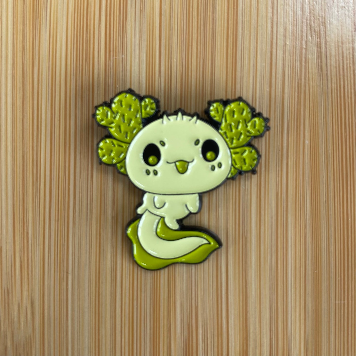 Green Cactus Axolotl Needle Minder