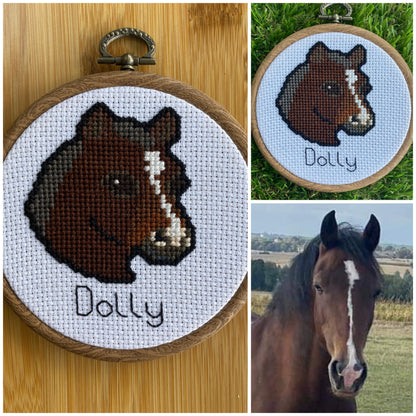 Customised Horse Cross Stitch