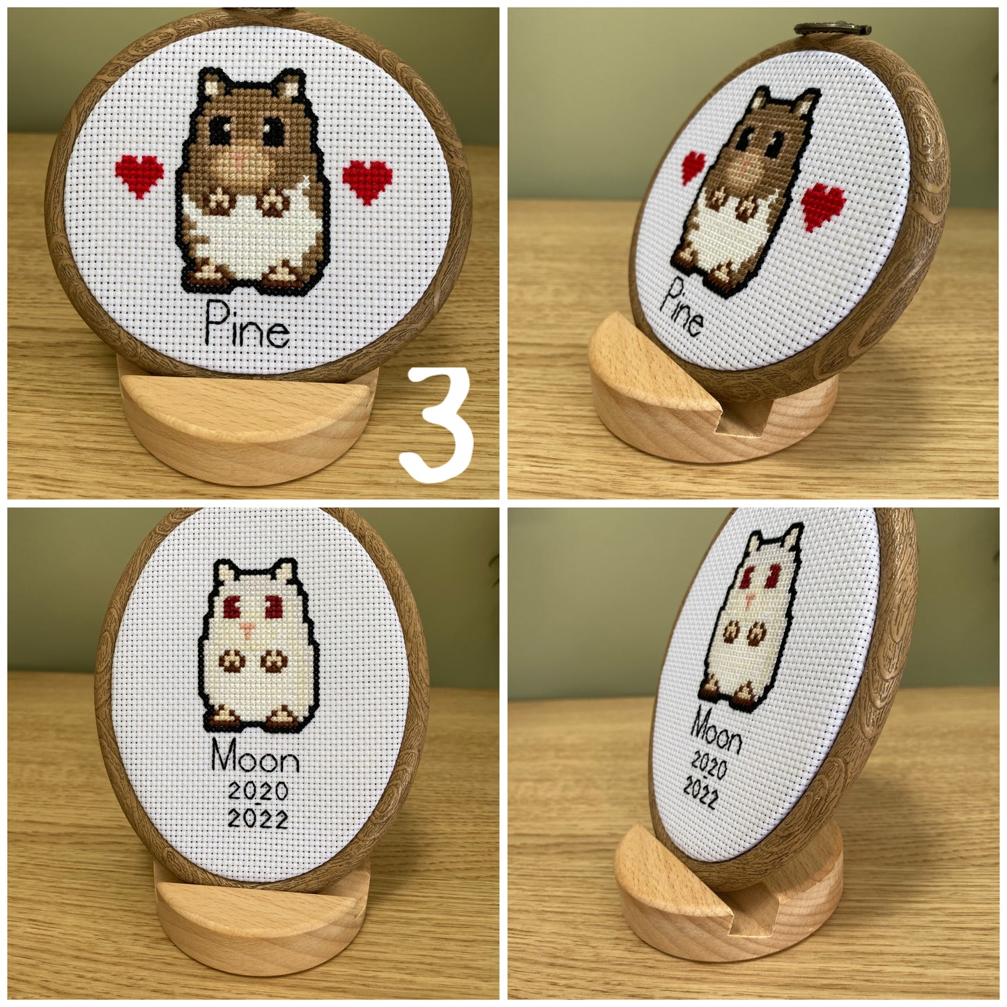 Cross Stitch/Embroidery Wooden Hoop Display Stand