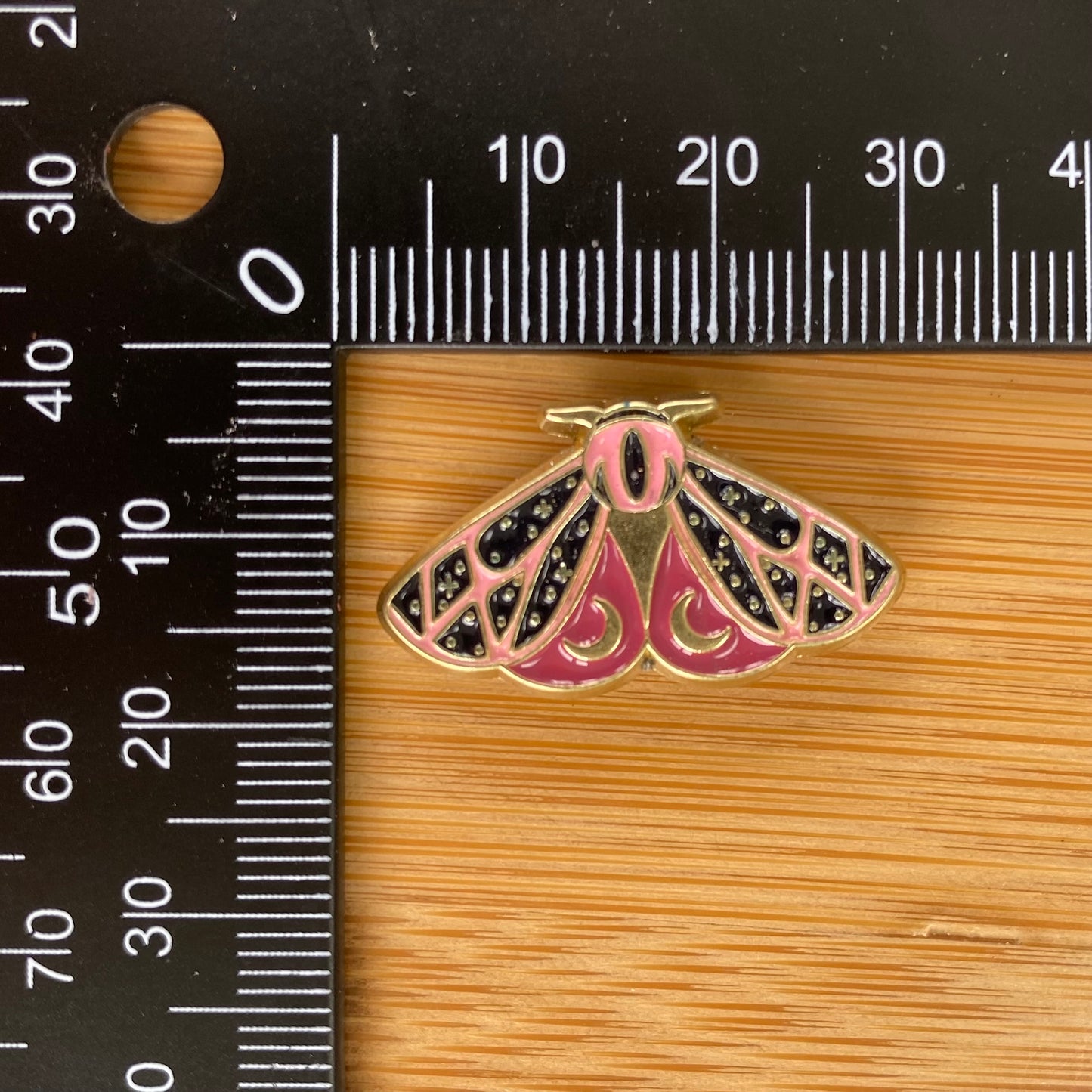 Pink Moon Moth Needle Minder