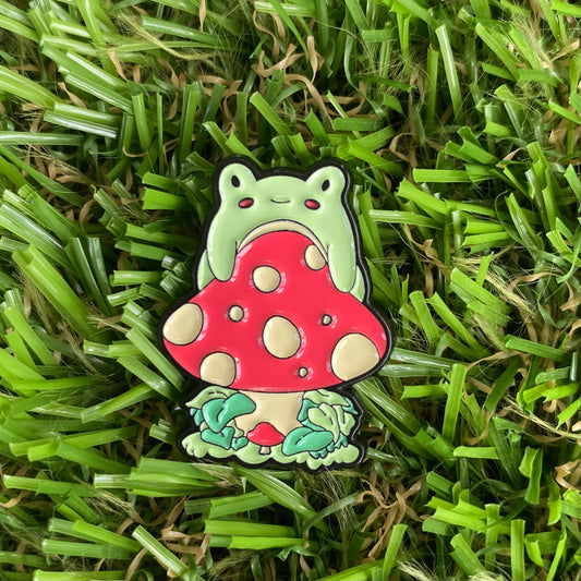 Toadstool Frog Needle Minder