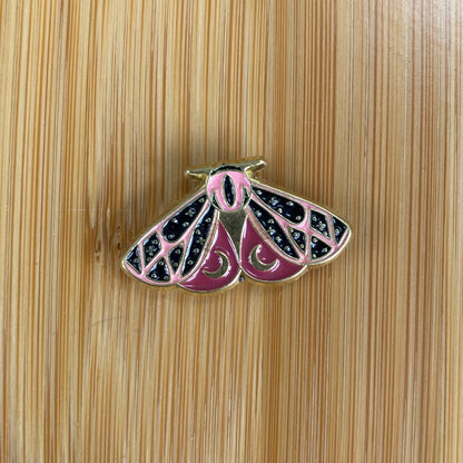 Pink Moon Moth Needle Minder