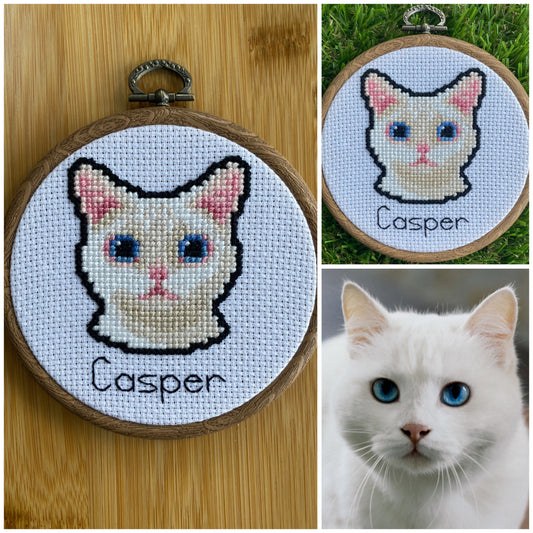 Customised Cat Cross Stitch