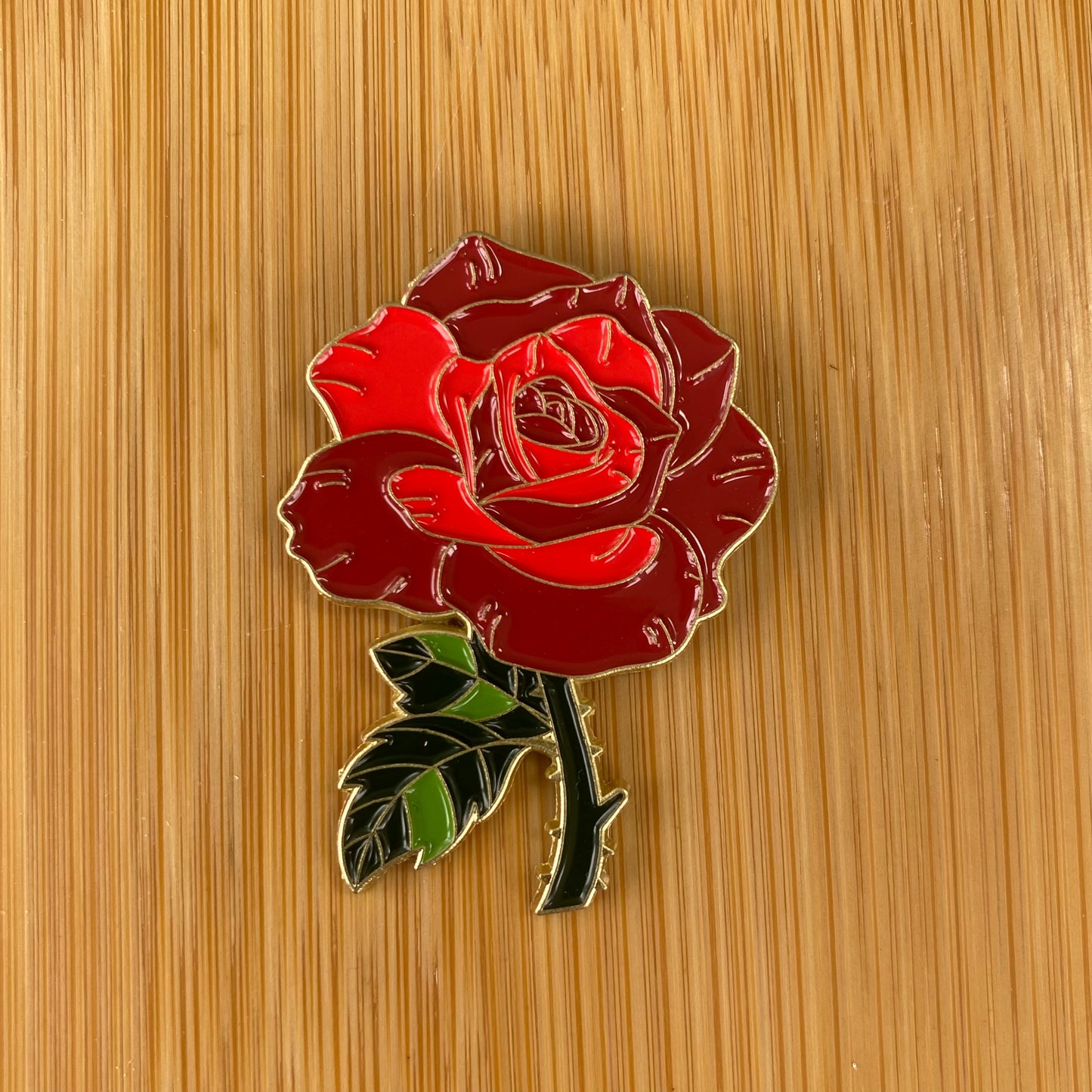 Large Red Rose Needle Minder