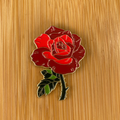 Large Red Rose Needle Minder