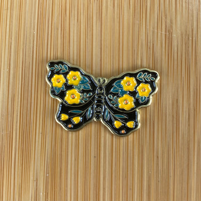 Yellow Flower Butterfly Needle Minder