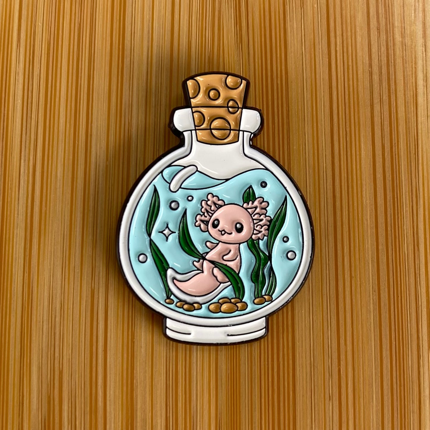 Bottle Axolotl Needle Minder