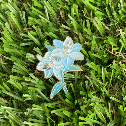 Blue Lilly Needle Minder