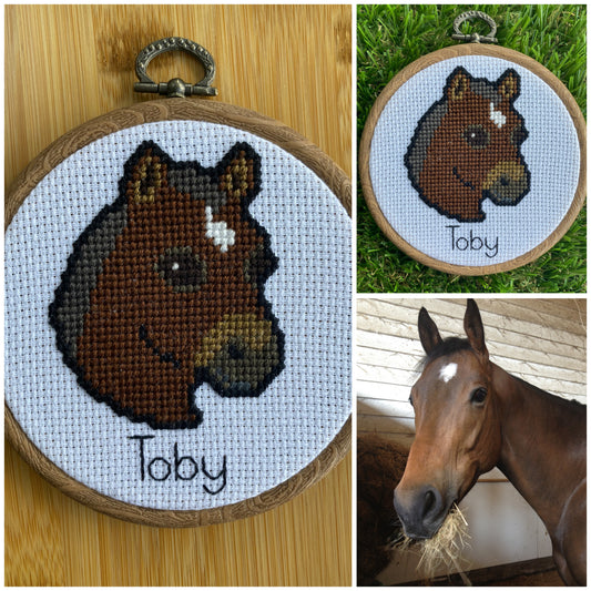 Customised Horse Cross Stitch