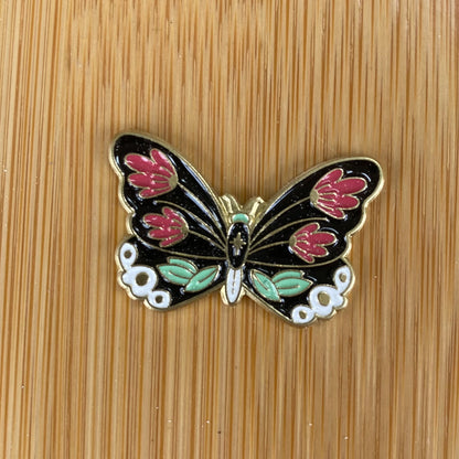 Red Flower Butterfly Needle Minder