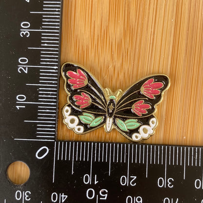 Red Flower Butterfly Needle Minder