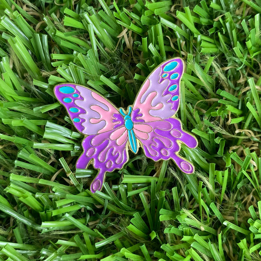 Purple Butterfly Needle Minder