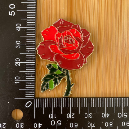 Large Red Rose Needle Minder