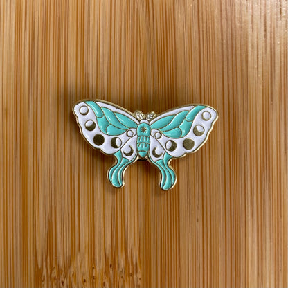 Turquoise Moon Moth Needle Minder