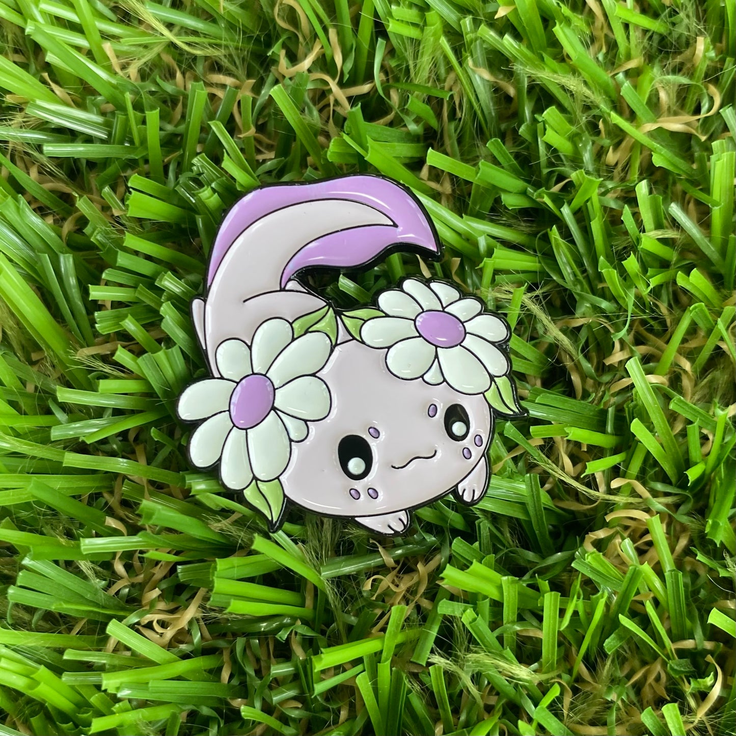 Purple Axolotl Needle Minder