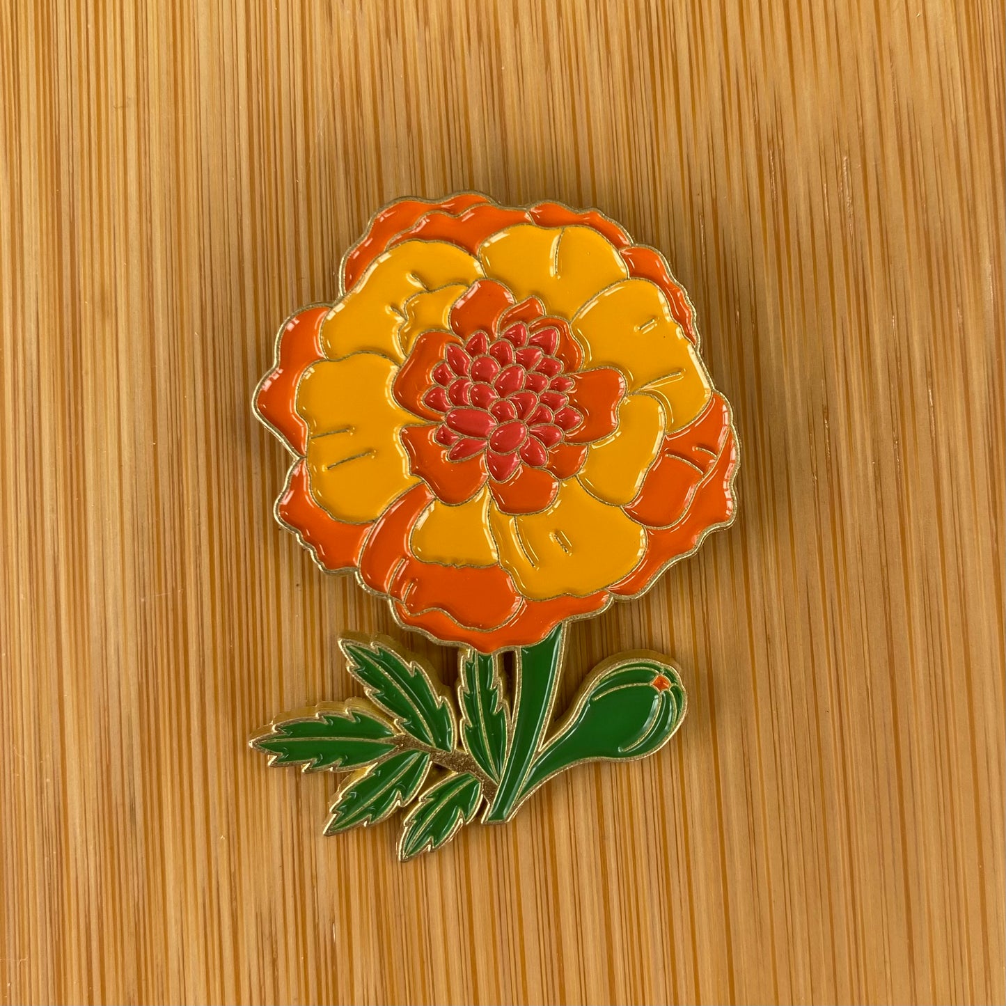 Orange Flower Needle Minder