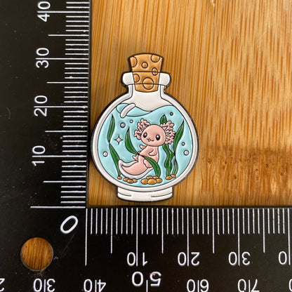 Bottle Axolotl Needle Minder