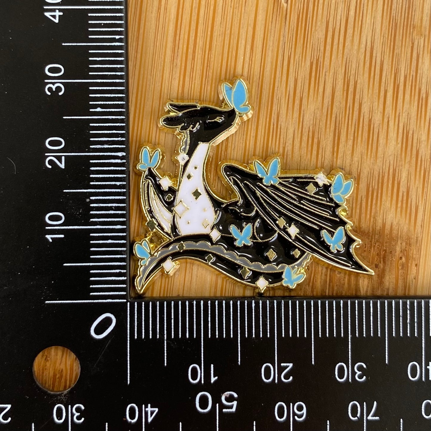 Blue Butterfly Dragon Needle Minder