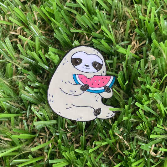 Watermelon Sloth Needle Minder