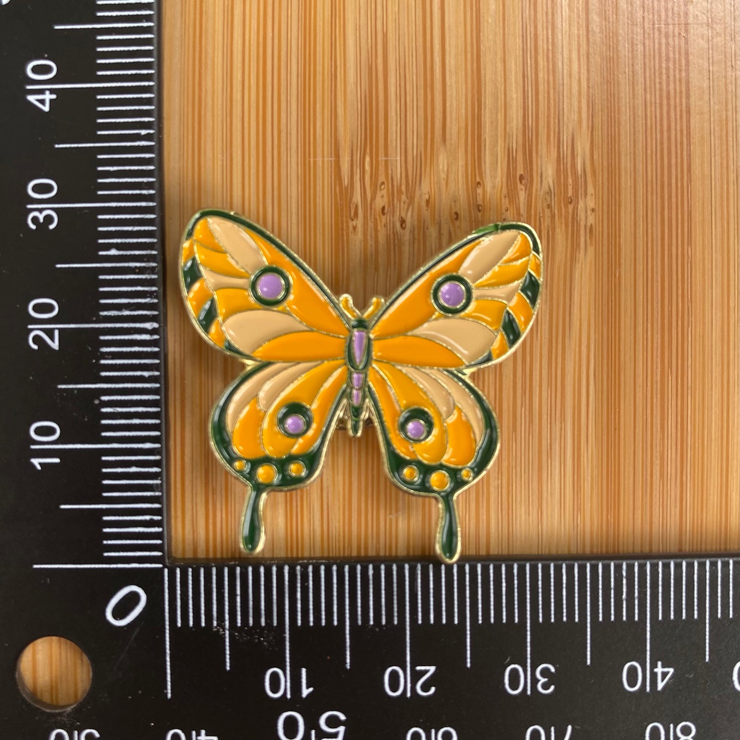 Orange Butterfly Needle Minder