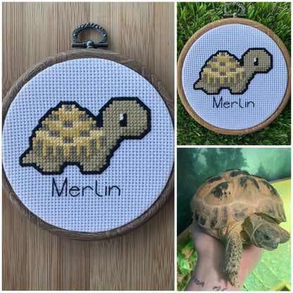 Customised Tortoise Cross Stitch