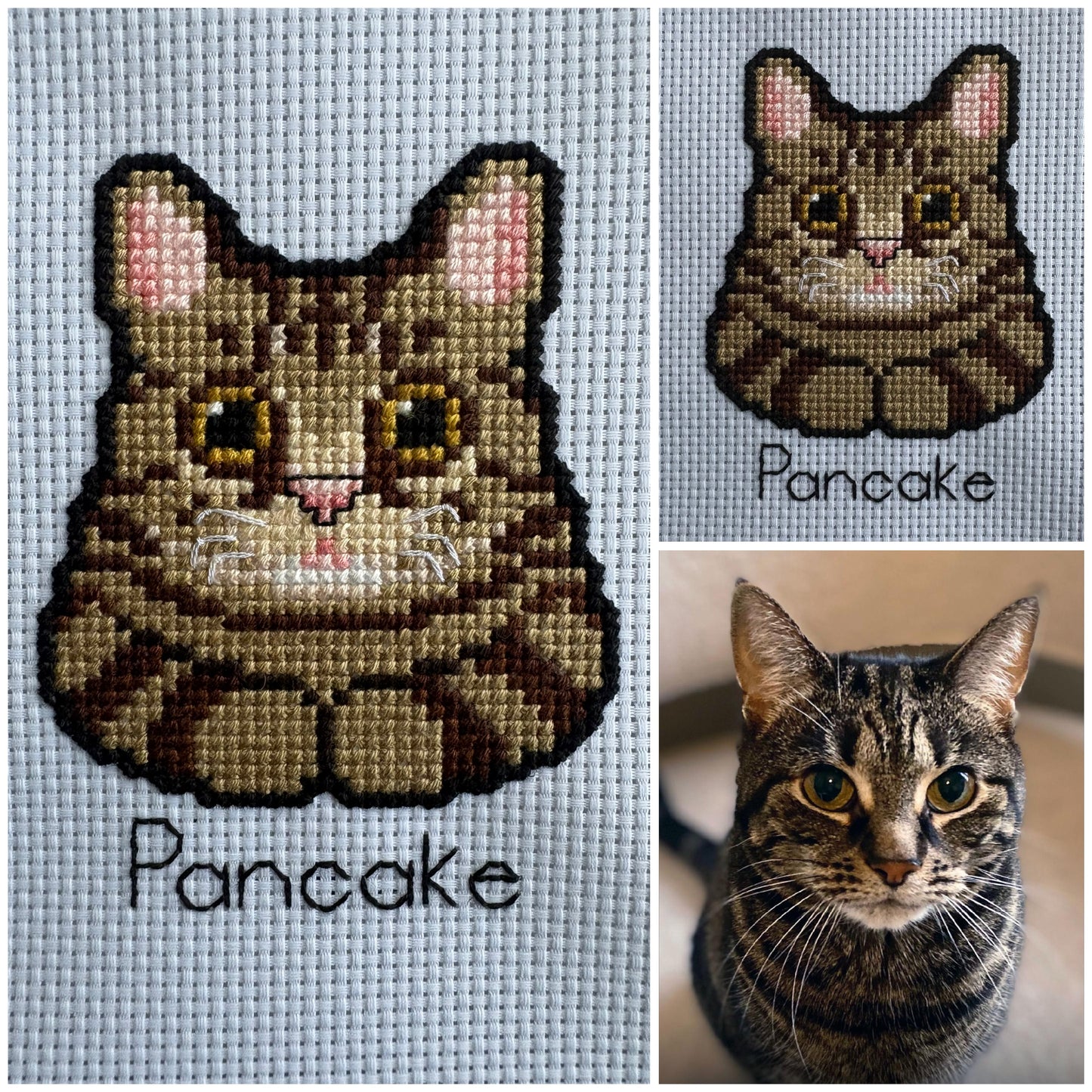 Customised Large Cat Cross Stitch