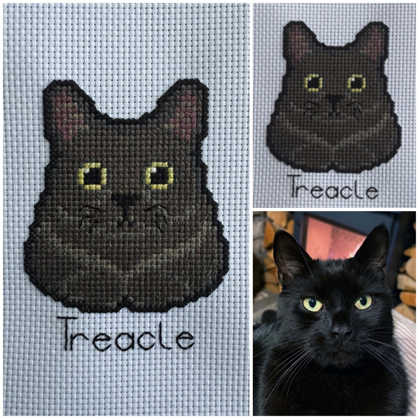 Customised Large Cat Cross Stitch