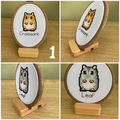 Cross Stitch/Embroidery Wooden Hoop Display Stand